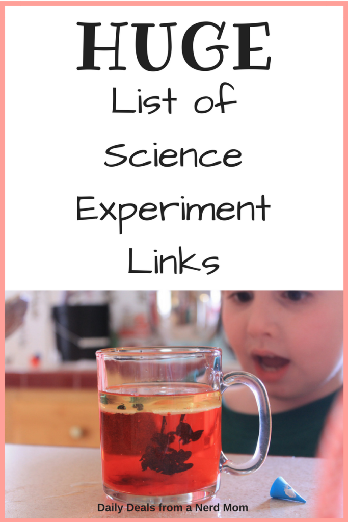 Huge List of Science Experiment Links