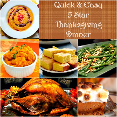Quick & Easy 5 Star Thanksgiving Dinner