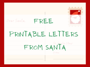 FREE Printable Letters from Santa - DDFANM