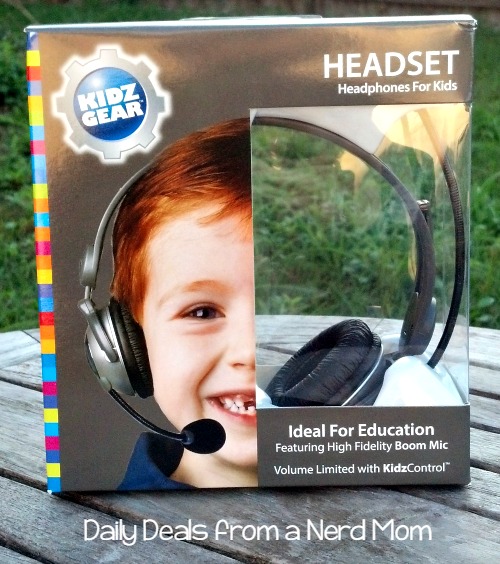 Kidz Gear Deluxe Stereo Headset Headphones with Boom Microphone