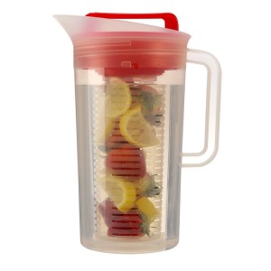 Primula Today Shake and Infuse Pitcher, 3-Quart, Red
