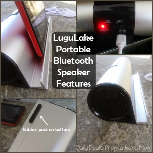 LuguLake Portable Bluetooth Speaker With Stand Dock