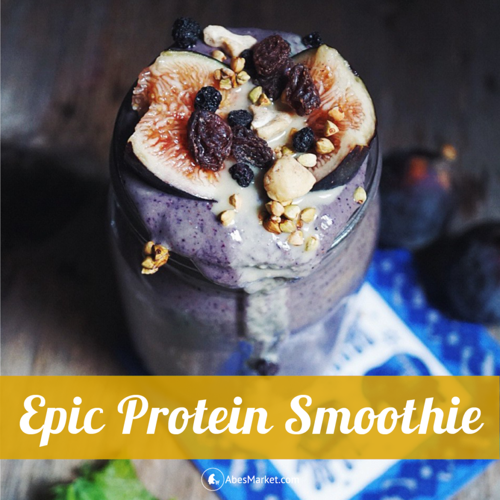 Blueberry, Kale and Fig Protein Smoothie Recipe