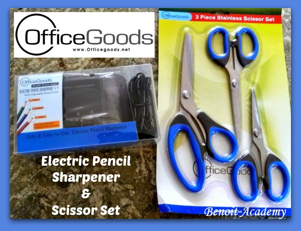 OfficeGoods Electric Pencil Sharpener and Scissor Set