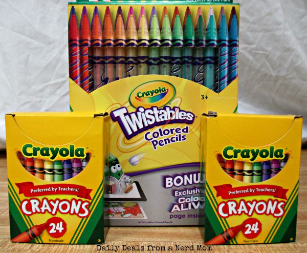 Crayola Colored pencils and crayons