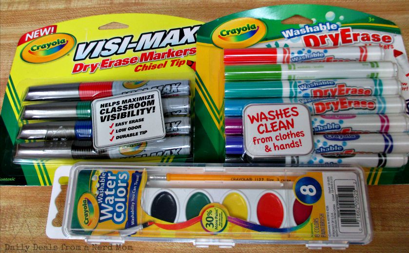 Crayola Dry Erase Markers and Water Colors