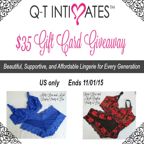 Q-T Intimates Giveaway {US Only Ends 11/1/15}