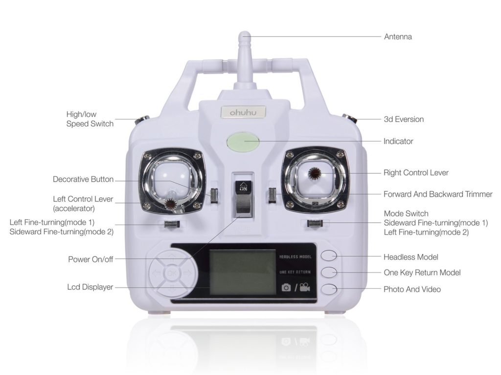 Ohuhu® RC Explorers Quad Copter / Gyro RC Quadcopter with Camera