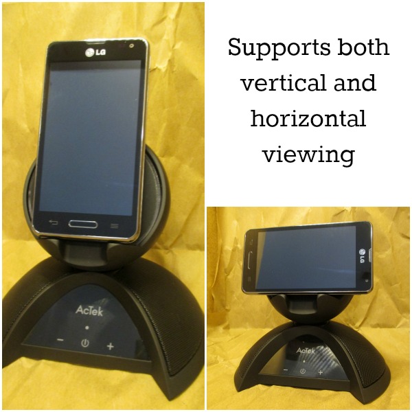 AcTek Sundock Wireless Bluetooth Speaker and Phone Stand