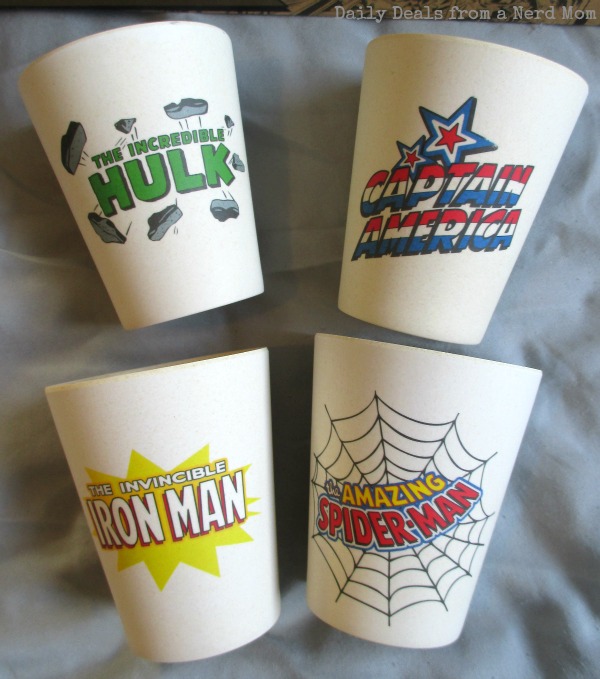 Marvel 4 pc. 10 oz. Bamboo Cup Set