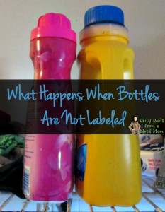 What Happens When Bottles Are Not Labeled