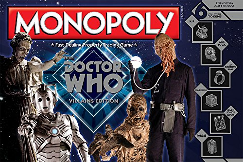 Doctor Who Villains Edition Monopoly Board Game