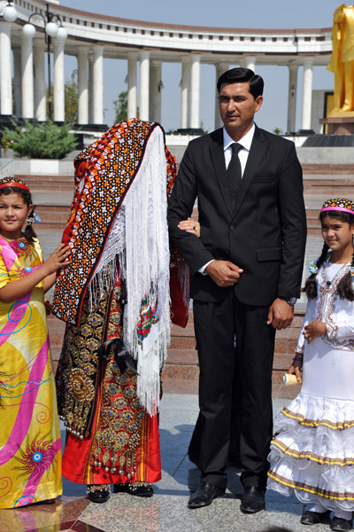 Turkmen bridal dress
