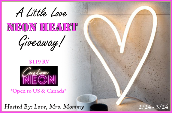 Custom Neon A Little Love LED Neon Heart Light Giveaway! $119 RV!