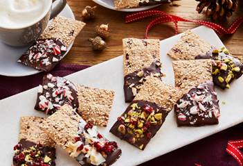 Chocolate-Dipped Lavash Crackers