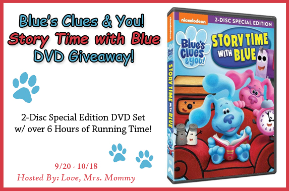 Blue's Clues and You! Story Time With Blue DVD Giveaway! {US, 10/18/21}