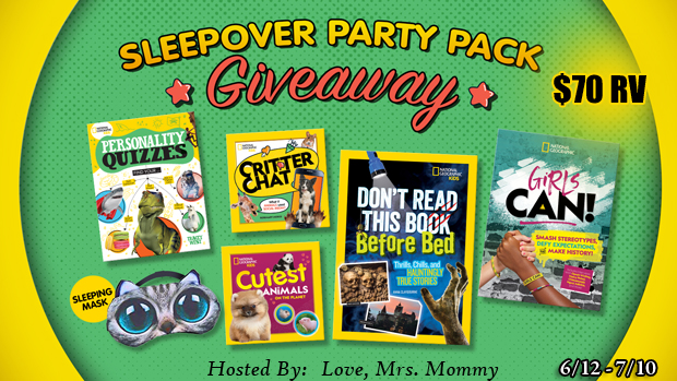$70 Nat Geo Kids' Sleepover Survival Kit Giveaway! {Ends 7/10/23, US/CAN}
