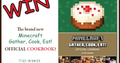 Minecraft Gather, Cook, Eat Officially-Licensed Cookbook Giveaway! {Ends 8/10/23, US/CAN}